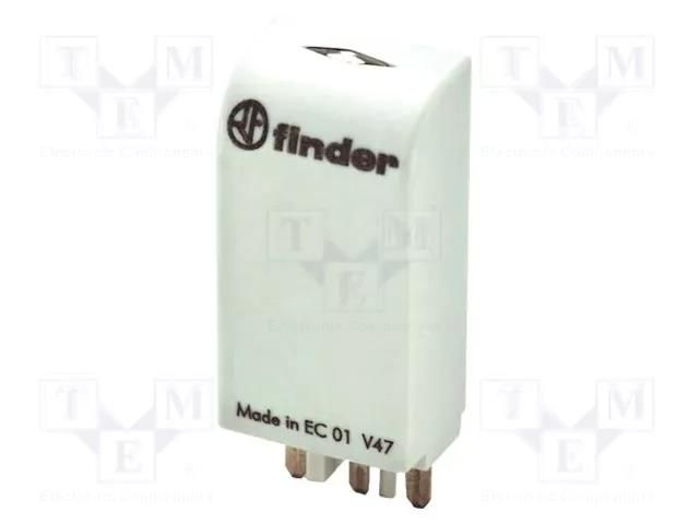 Module protecting; socket; Indication: LED; Colour: green; 6÷24VDC FINDER 99.02.0.024.98