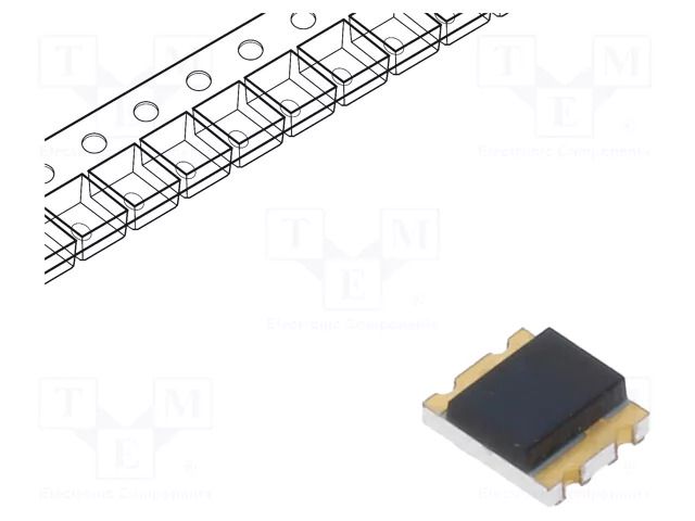 PIN photodiode; SMD; 940nm; 130°; 10nA; flat; black EVERLIGHT PD15-22B/TR8