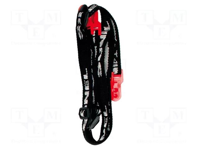 Strap for meters; black-white,red; plastic,fabric SONEL WAPOZSZE1