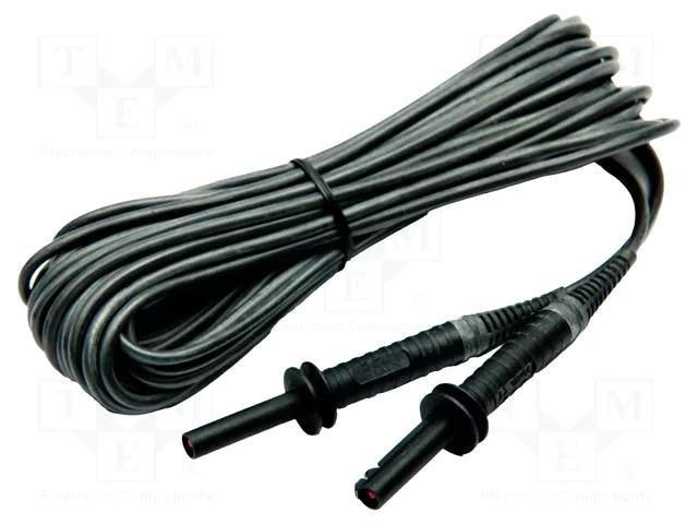 Test lead; banana plug 4mm,both sides; shielded; Urated: 5kV SONEL WAPRZ010BLBBE5K