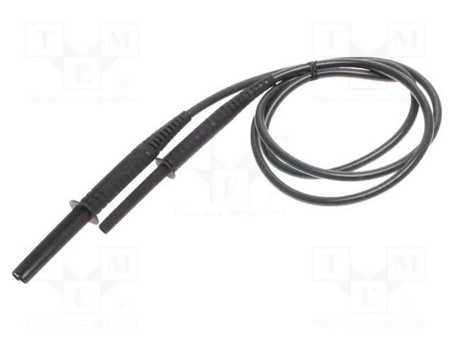 Test lead; banana plug 4mm,both sides; shielded; Urated: 11kV SONEL WAPRZ1X8BLBBE10K
