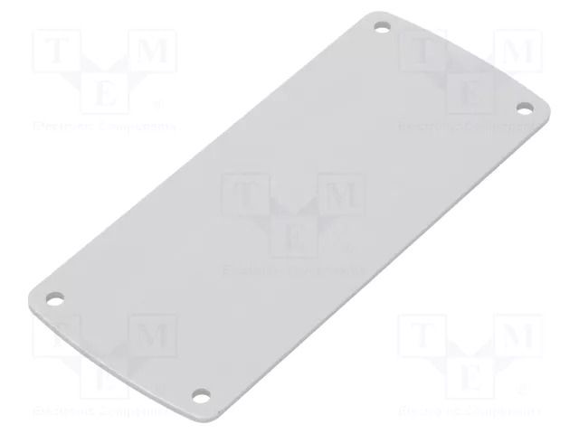 Front panel; aluminium; W: 45.8mm; L: 105.77mm; Thk: 2mm TEKO ALP3.1