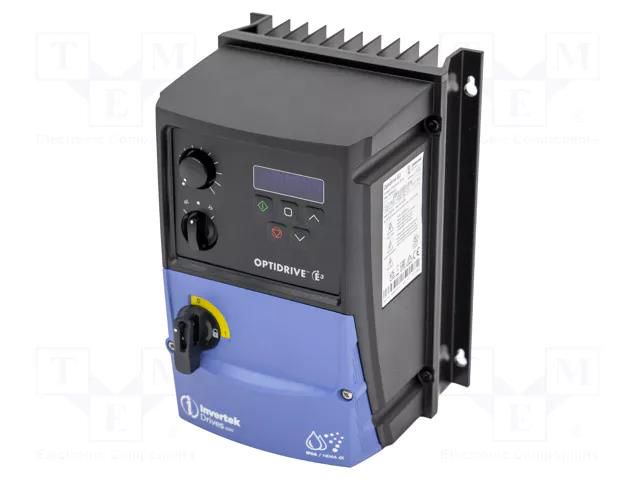 Vector inverter; 0.75kW; 3x400VAC; 3x380÷480VAC; IN: 4; 0÷500Hz INVERTEK DRIVES ODE-3-140022-3F1B