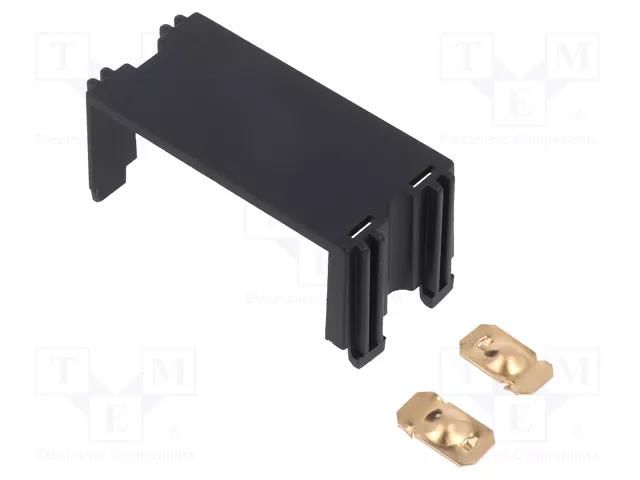 Battery divider; W: 25.8mm; L: 55.7mm; black TEKO BT-1.9