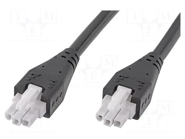 Cable; Mini-Fit Jr; female; PIN: 3; Len: 0.5m; 6A; Insulation: PVC MOLEX MX-215330-0305