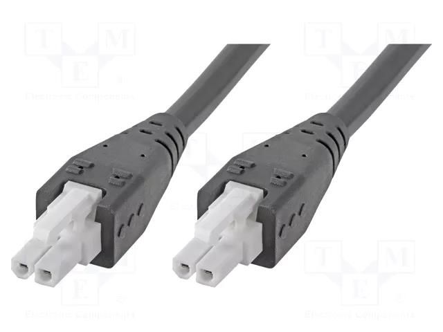 Cable; Mini-Fit Jr; female; PIN: 2; Len: 0.18m; 6A; Insulation: PVC MOLEX MX-217159-0200