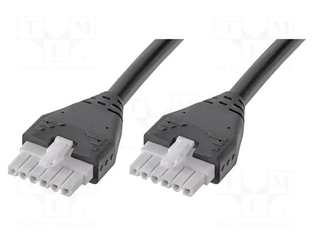 Cable; Mini-Fit Jr; female; PIN: 6; Len: 0.18m; 6A; Insulation: PVC MOLEX MX-217159-0600