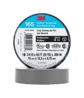 TAPE, PVC, 19MM X 18M, GREY 165GY4A