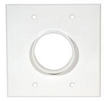 WALL PLATE, DUAL GANG, WHITE 2GWH