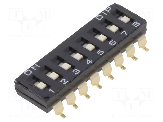Switch: DIP-SWITCH; OFF-ON; 0.025A/24VDC; Pos: 2; SMD; -40÷85°C KNITTER-SWITCH SBS1008