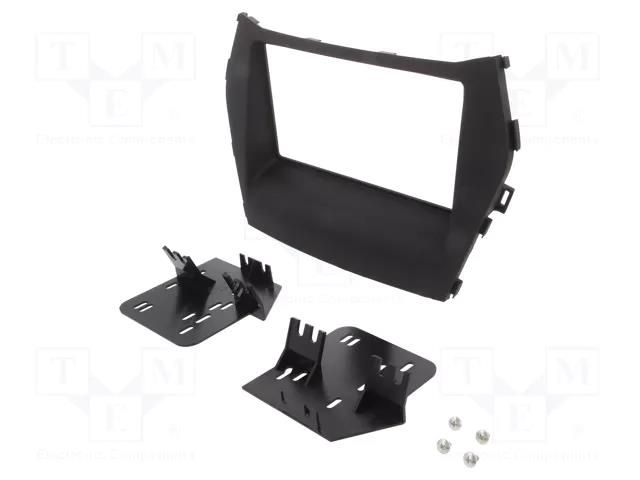 Radio frame; Hyundai; 2 DIN; matt black METRA RAM-40.798