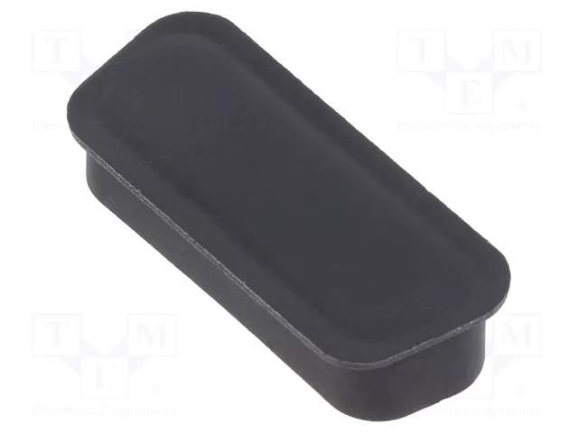 Protection cover; black AMPHENOL COMMUNICATIONS SOLUTIONS 70524BLF