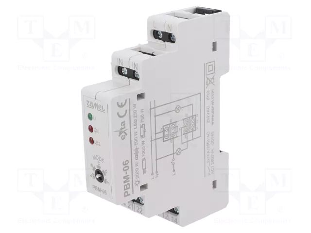 Relay: installation; bistable,impulse; SPDT x2; Ucoil: 230VAC ZAMEL PBM-06