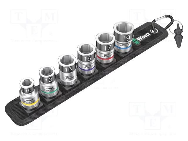 Wrenches set; 6-angles,socket spanner; Chrom-vanadium steel WERA WERA.05003995001