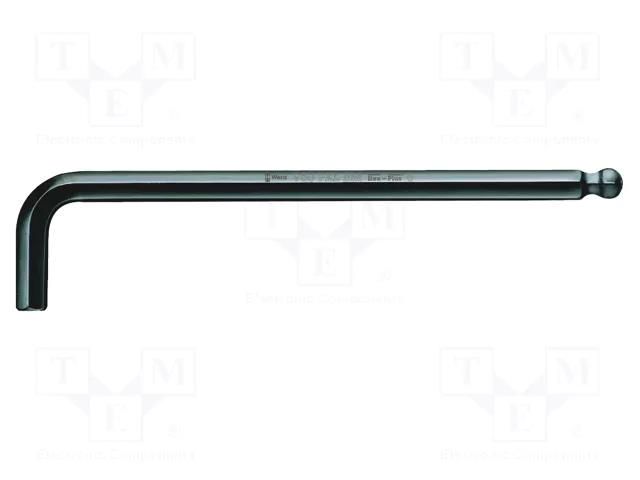 Wrench; Hex Plus key,spherical; HEX 2mm; Overall len: 100mm; long WERA WERA.05027102001