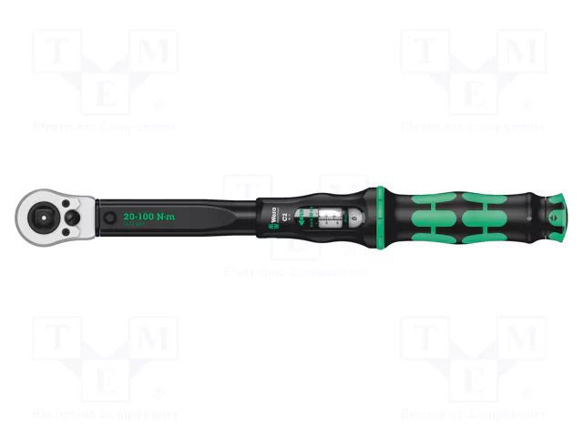 Wrench; torque,adjustable; 405mm; 20÷100Nm; 1/2" WERA WERA.05075625001