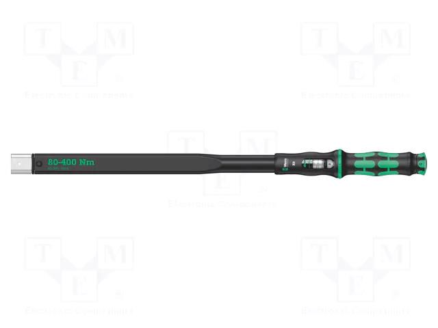 Wrench; torque; 655mm; 80÷400Nm; Mounting: 14x18; Click-Torque X 6 WERA WERA.05075656001