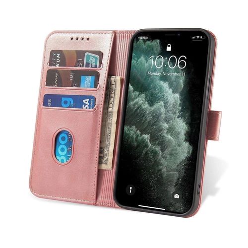 Magnet Case elegant case cover with a flap and stand function for Samsung Galaxy A03s (166.5) pink, Hurtel 5907769340314 5907769340314