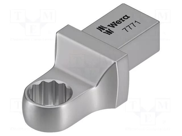 Wrench tip; torque,box; Mounting: 9x12; 12mm; ring spanner insert WERA WERA.05078625001