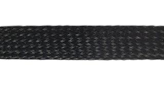 SLEEVING, BRAID, BLACK, 25M PP-25-0