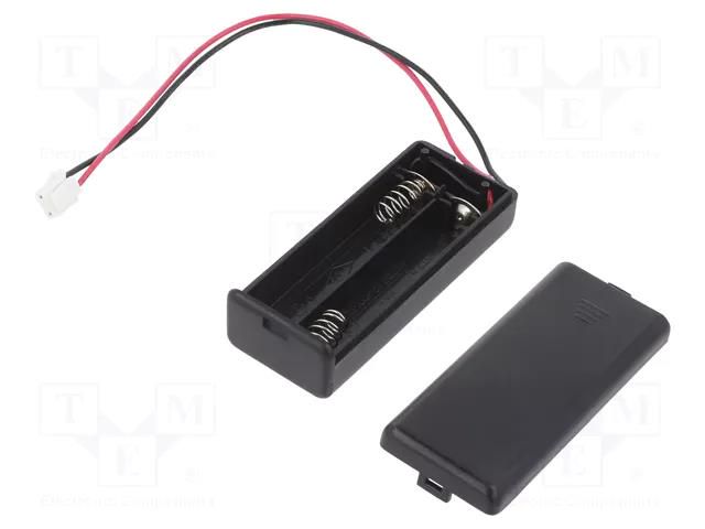 Holder; AAA,R03; Batt.no: 2; on panel; 3pin,cables,terminal; 150mm KEYSTONE KEYS2489CN