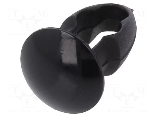 Rivet; polyamide; Rivet diam: 4.8mm; L.rivet: 4mm; black; UL94V-2 KEYSTONE KEYS3321