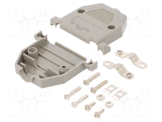 Enclosure for connectors: D-Sub; D-Sub 25pin; straight AMPHENOL COMMUNICATIONS SOLUTIONS 8630CH25UNCLF
