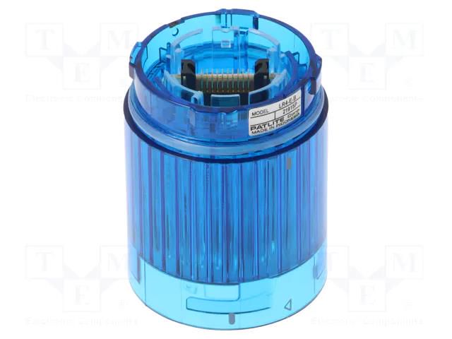 Module: light signaller; blue; LED; 24VDC; IP65; Ø40x50mm; LR PATLITE LR4-E-B