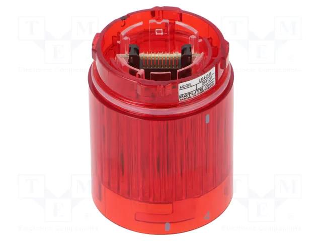 Module: light signaller; red; LED; 24VDC; IP65; Ø40x50mm; LR PATLITE LR4-E-R