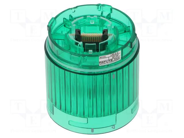 Module: light signaller; green; LED; 24VDC; IP65; Ø50x50mm; LR5 PATLITE LR5-E-G