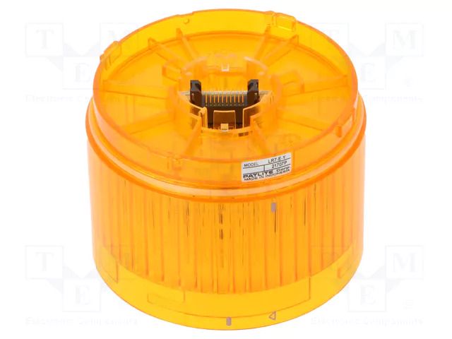 Module: light signaller; amber; LED; 24VDC; IP65; Ø70x50mm; LR7 PATLITE LR7-E-Y