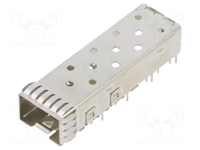 connector SFP+ 1x1 Cage Assembly, PCI, Solder Tail TE Connectivity 2007194-1