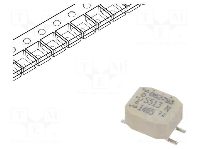Inductor: common mode; SMD; 51uH; 800mA; 140mΩ; ±30%; 42VAC EPCOS B82793S0513N201