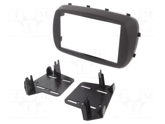Radio frame; Fiat; 2 DIN; matt black METRA RAM-40.812