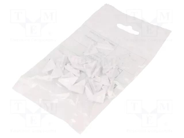 Cap for LED profiles; white; 20pcs; ABS; CABI12 TOPMET TOP.C9980001