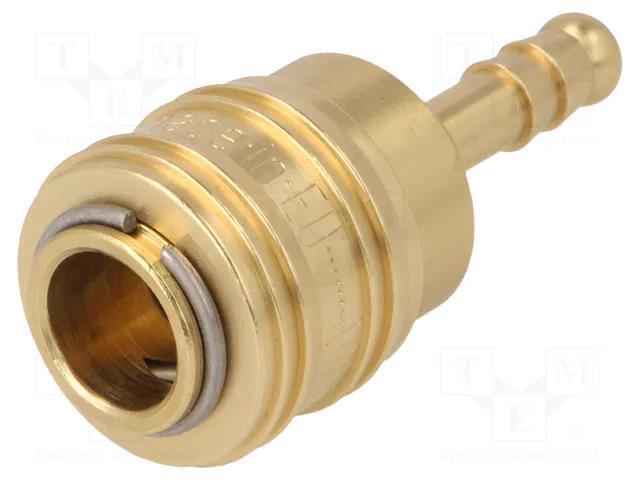 Quick connection coupling; straight; max.35bar; brass; D: 25mm PNEUMAT S26-WO6