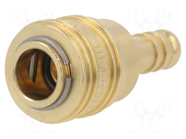 Quick connection coupling; straight; max.35bar; brass; D: 25mm PNEUMAT S26-WO9