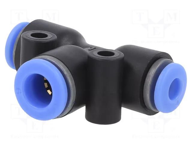 Push-in fitting; reductive,T-tap splitter; -0.95÷15bar; PBT PNEUMAT 138.0406