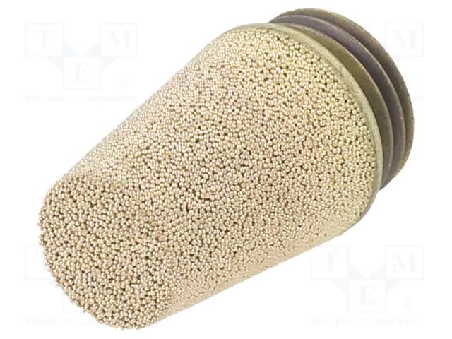 Sound suppression silencer; Thread: G 1/4"; sintered bronze PNEUMAT 7000-1/4