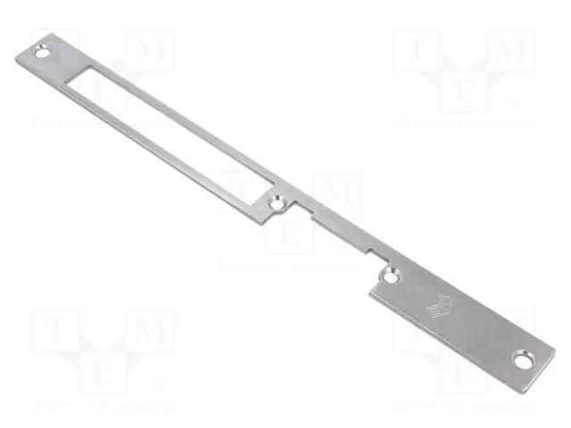 Frontal plate; long,flat; W: 21mm; for electromagnetic lock LOCKPOL LOC-910X