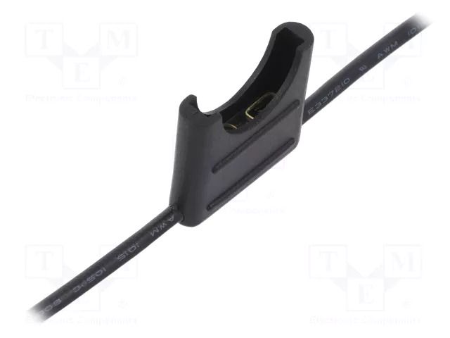 Fuse holder; 19mm; 15A; Leads: cables; 32V; Wire colour: black OPTIFUSE LPR-01B-16B