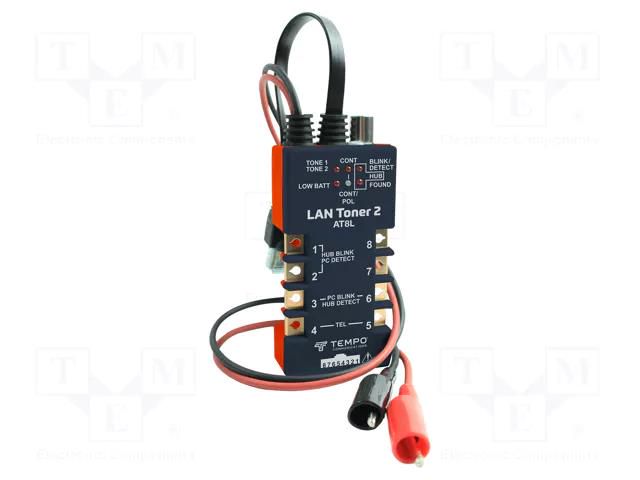 Tester: wiring system; Detection: cable and wire continuity TEMPO AT8LK