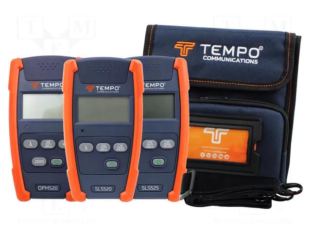 Measuring kit: fiber optic network test kit; -10÷50°C; IP54 TEMPO SMMMKIT-M