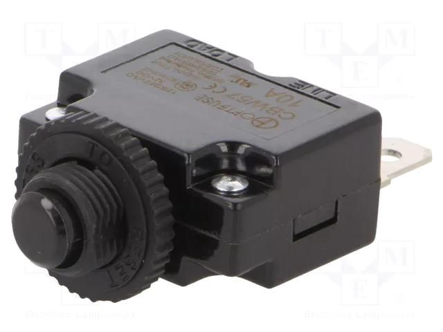 Fuse: thermal; 10A; Imax: 1kA; 125V,250V; 32VDC,50VDC OPTIFUSE CBW57-PS-10A-P