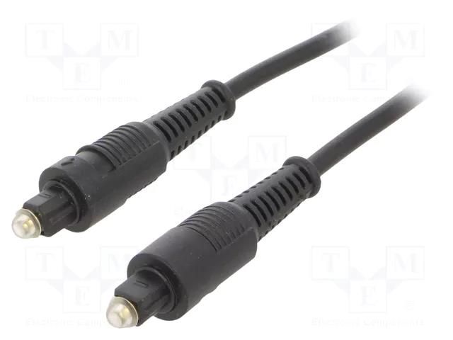 Cable; Toslink plug,both sides; 10m; black; Øcable: 5mm GEMBIRD CC-OPT-10M