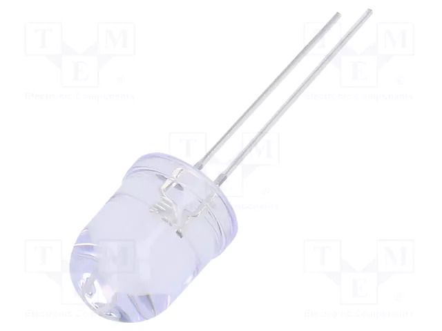 LED; green; 10mm; 7000mcd; 30°; Front: convex; 3÷13VDC; No.of term: 2 OPTOSUPPLY OSG58AA131A-VVLED
