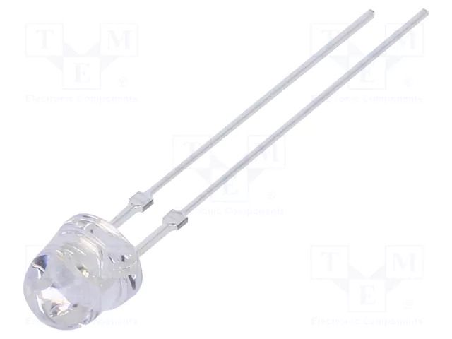 LED; green; 4.9mm; 5800÷7000mcd; 60°; Front: flat; 2.9÷3.4VDC; 102mW OPTOSUPPLY OSG5DA5W61C