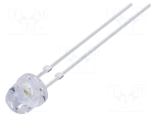 LED; white warm; 4.9mm; 4200÷5800mcd; 60°; Front: flat; 2.9÷3.4VDC OPTOSUPPLY OSM5DK5W61C