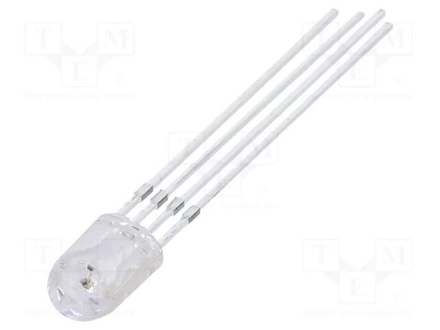 LED; RGB; round; 5.1x4.3mm; Front: convex; 1.8÷2.6/2.8÷3.6VDC; 20mA OPTOSUPPLY OSTAPA5HD1B