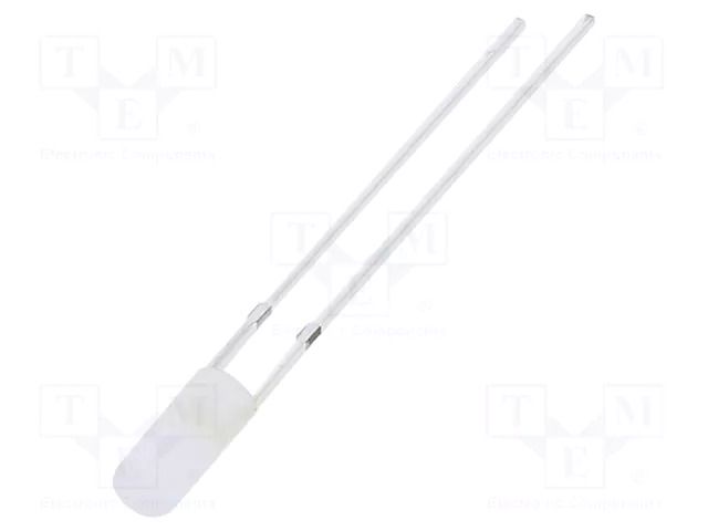 LED; white cold; 3mm; 1120÷1560mcd; 110°; Front: flat; 2.9÷3.4VDC OPTOSUPPLY OSW5DK39B2B